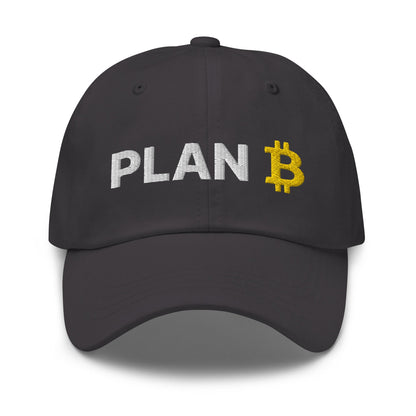 Plan B Bitcoin Dad Hat Dark Grey