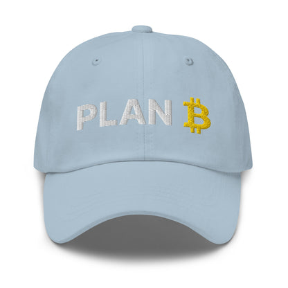 Plan B Bitcoin Dad Hat Light Blue