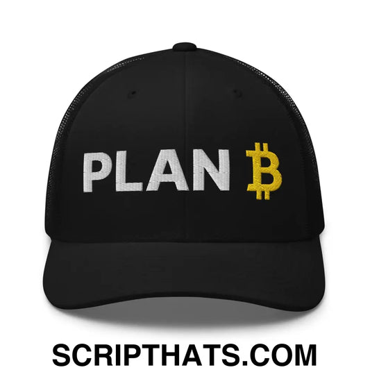 Plan B Bitcoin Retro Trucker Hat Black