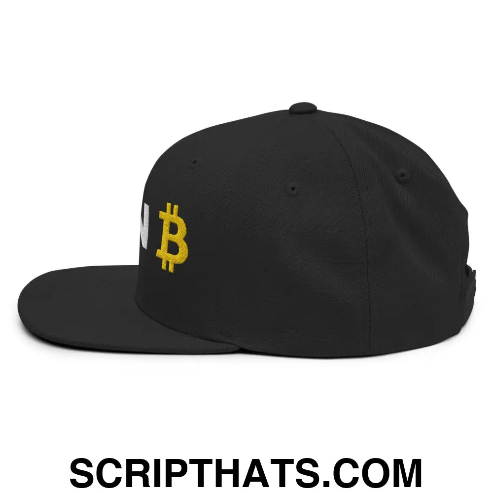 Plan B Bitcoin Snapback Hat Black