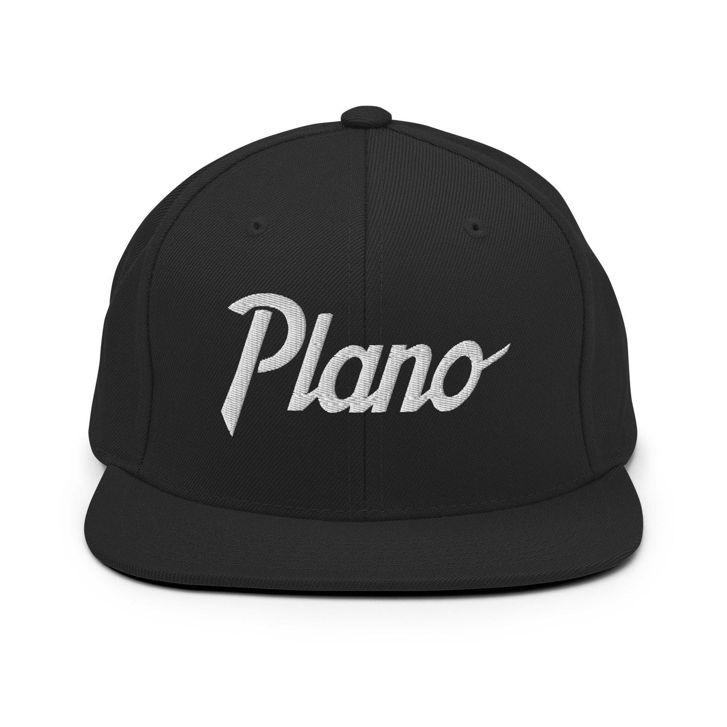 Plano Script Snapback Hat Black