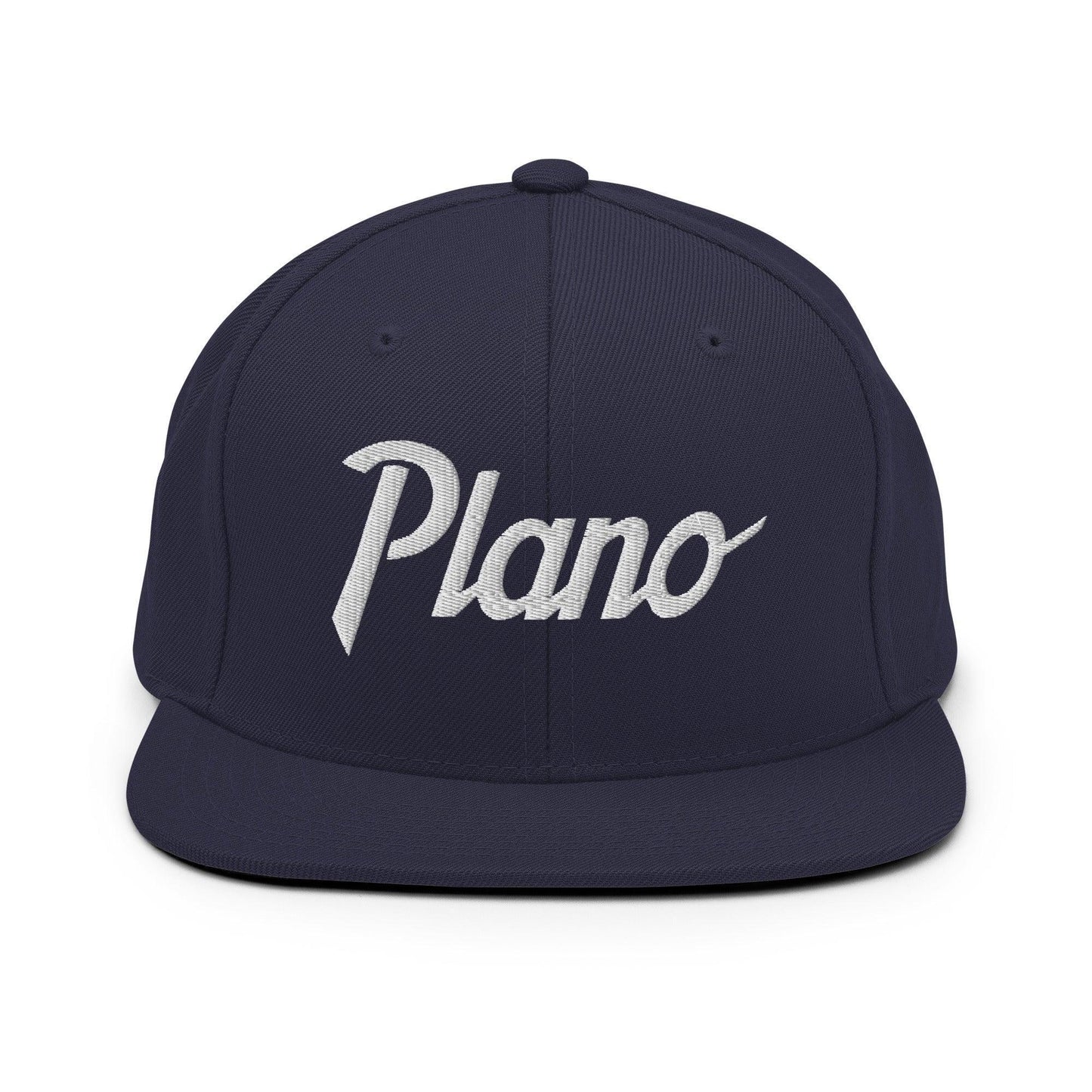 Plano Script Snapback Hat Navy
