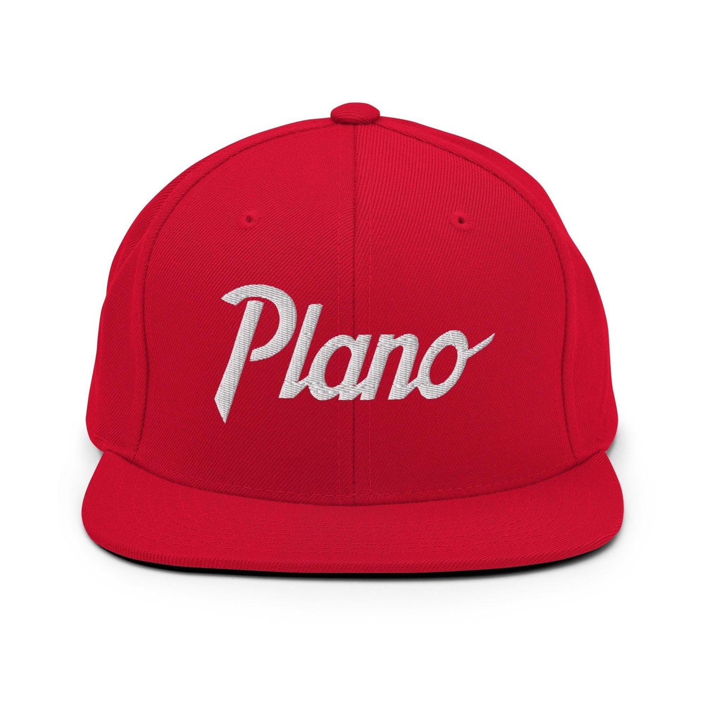 Plano Script Snapback Hat Red