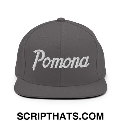 Pomona Snapback Hat Dark Grey