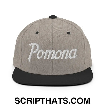 Pomona Snapback Hat Heather Black