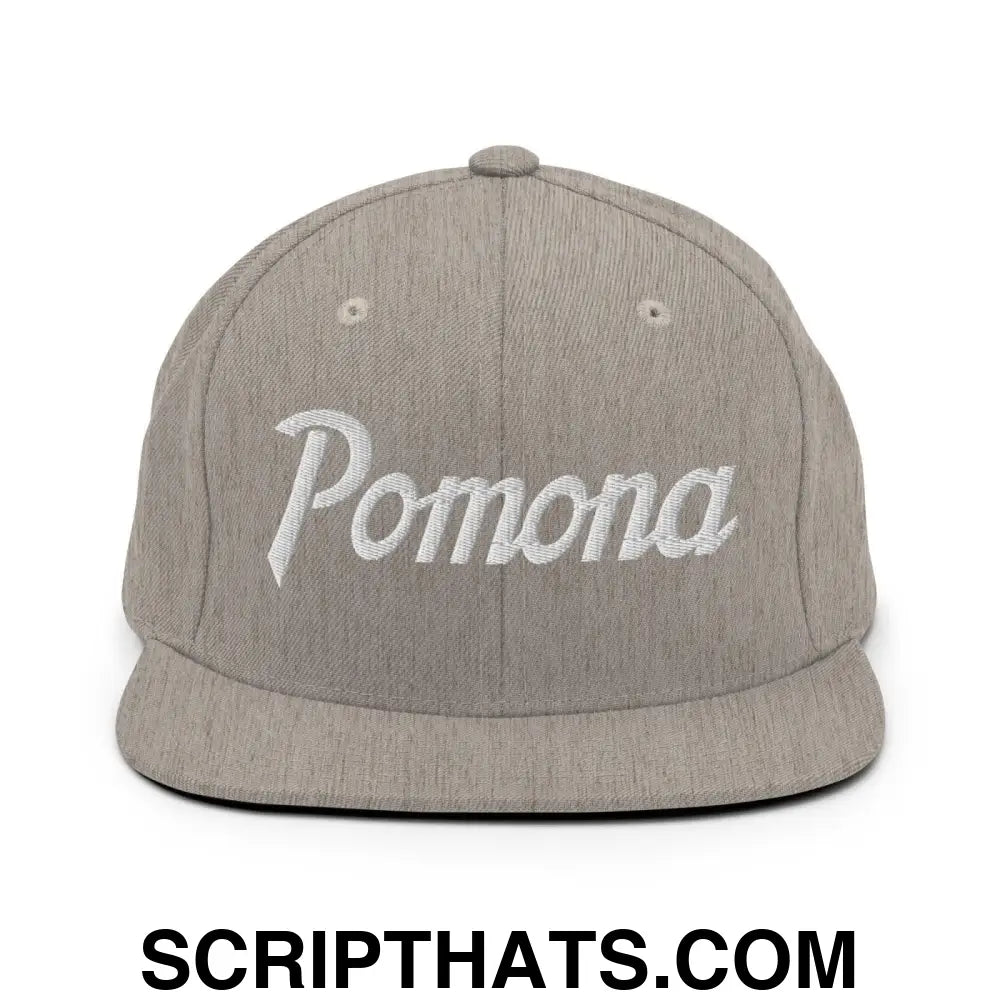 Pomona Snapback Hat Heather Grey