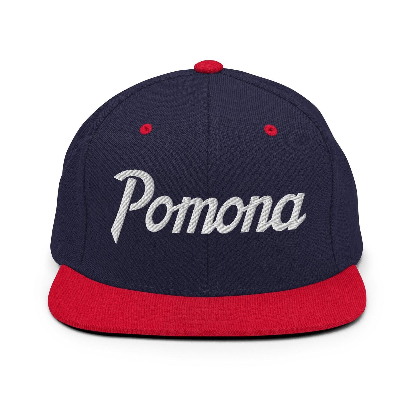 Pomona Snapback Hat Navy Red