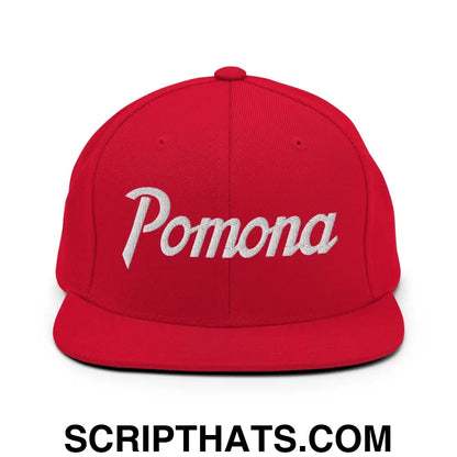 Pomona Snapback Hat Red