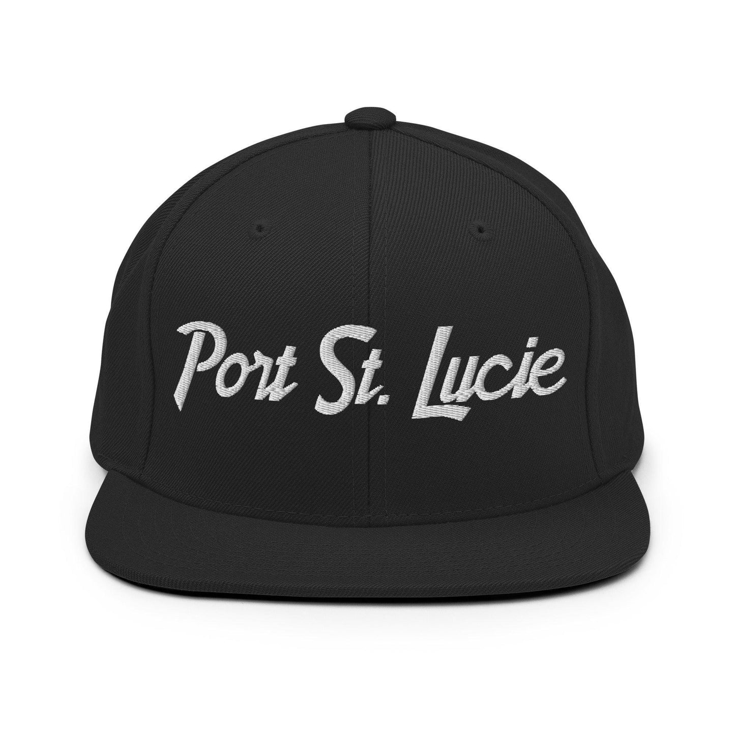 Port St. Lucie Script Snapback Hat Black