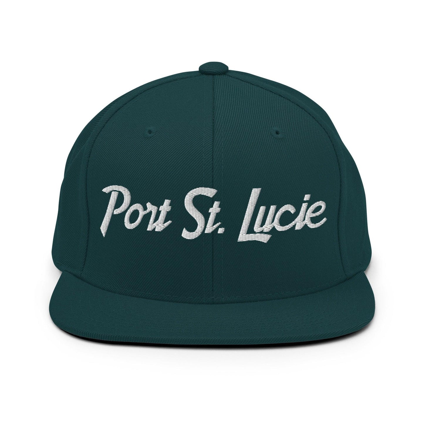 Port St. Lucie Script Snapback Hat Spruce