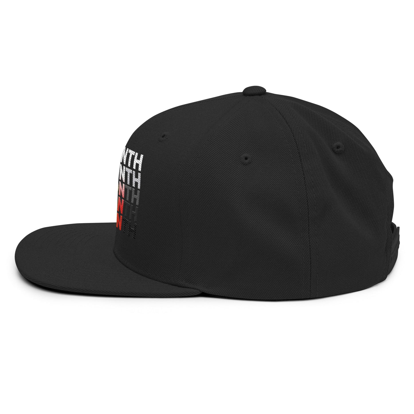 Pride Month Demon Flat Bill Brim Snapback Hat Black