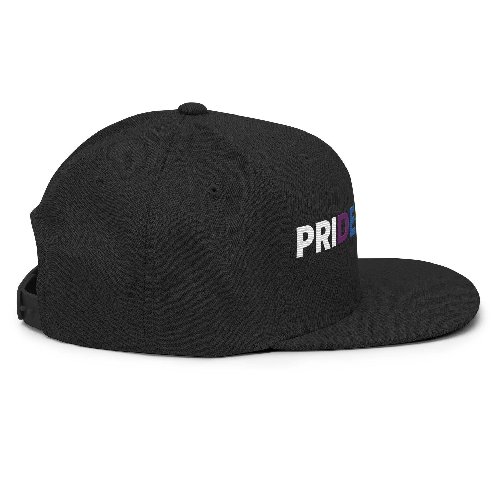 Pride Month Demon II Flat Bill Brim Snapback Hat Black