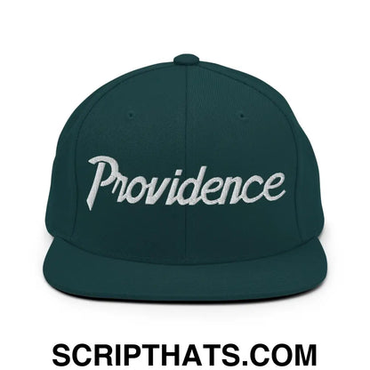 Providence Script Snapback Hat Spruce