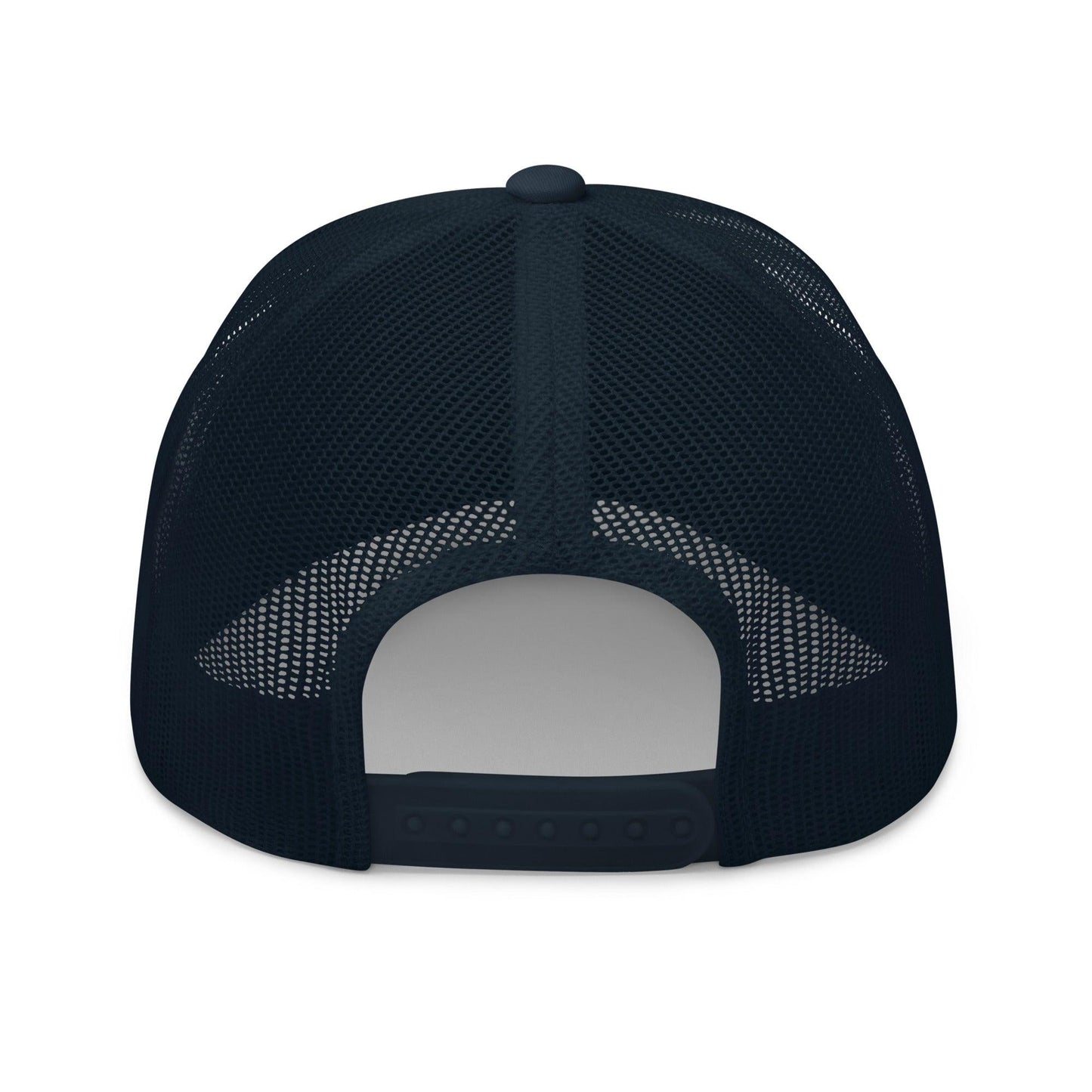 Put It on My Boyfriend's Tab Embroidered Mesh Trucker Hat Navy