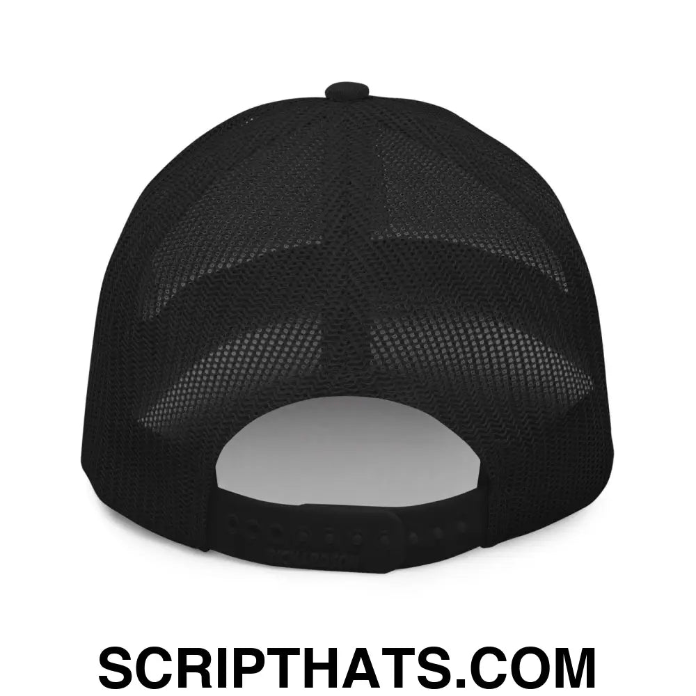 Put the Fries in the Bag Embroidered Classic Mesh Trucker Hat Black