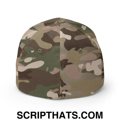 Put the Fries in the Bag Embroidered Stretch Fit Baseball Hat Multicam Green