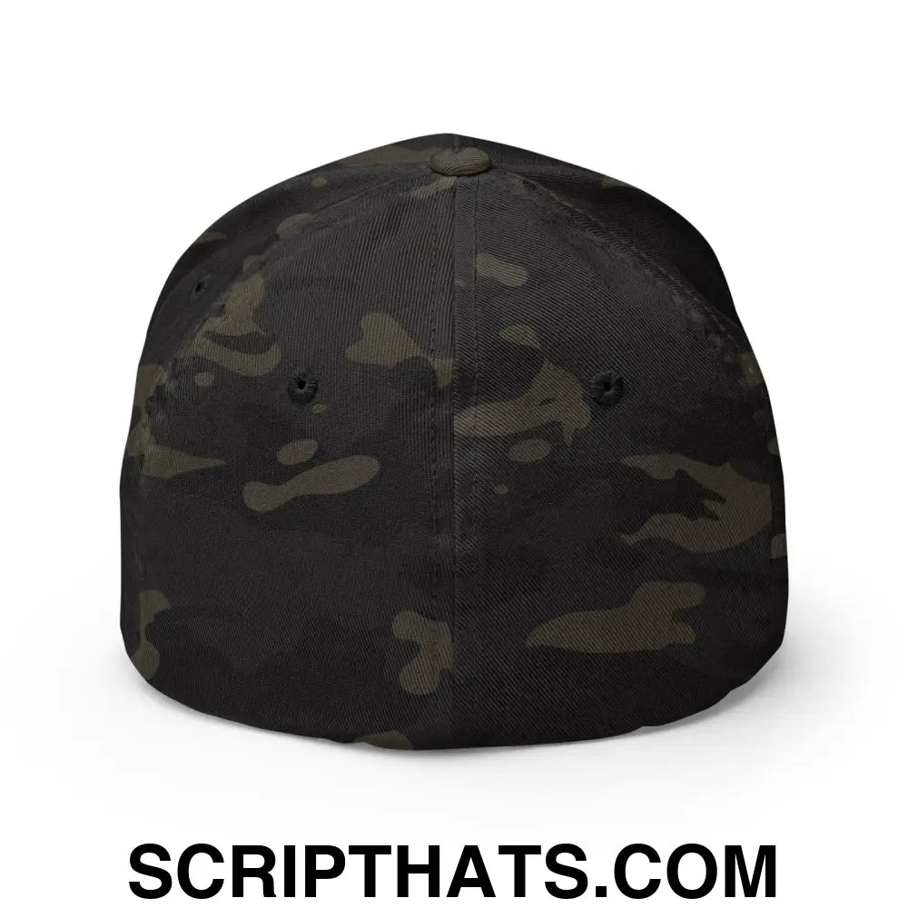 Put the Fries in the Bag Embroidered Stretch Fit Baseball Hat Multicam Black