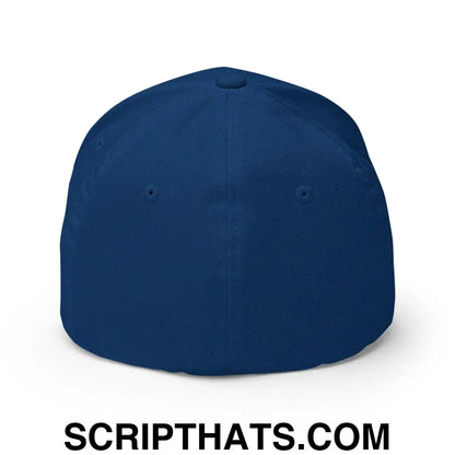 Put the Fries in the Bag Embroidered Stretch Fit Baseball Hat Royal Blue