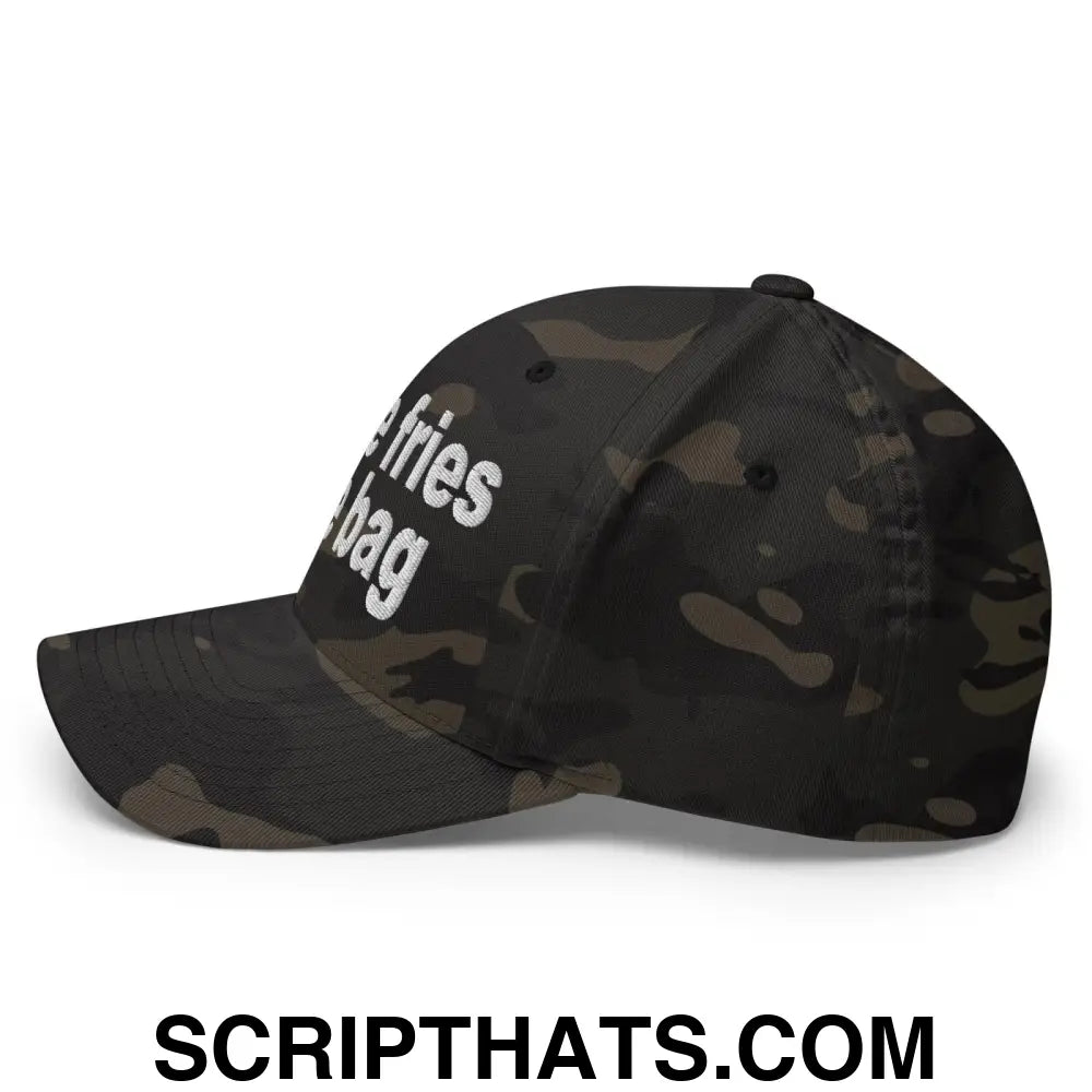 Put the Fries in the Bag Embroidered Stretch Fit Baseball Hat Multicam Black