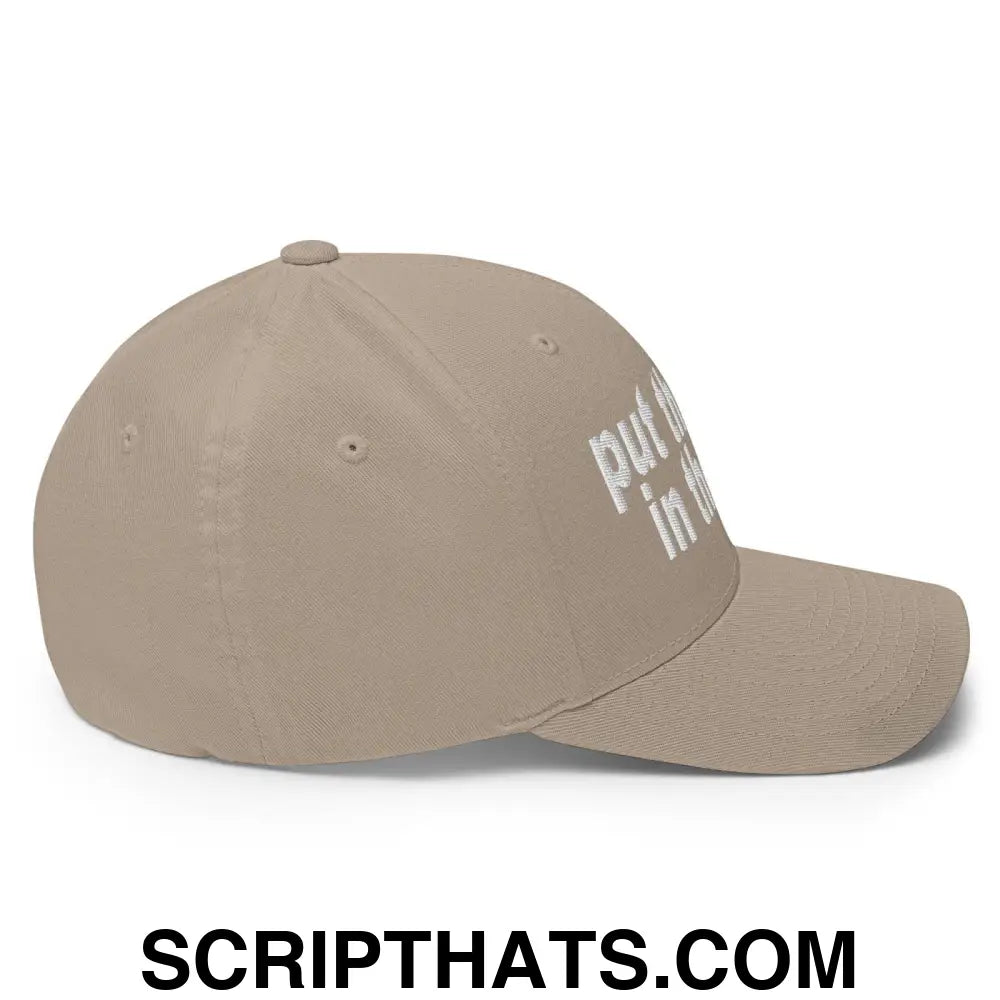 Put the Fries in the Bag Embroidered Stretch Fit Baseball Hat Khaki