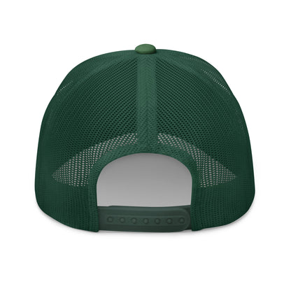 Make America Gape Again Embroidered Mesh Trucker Hat Evergreen