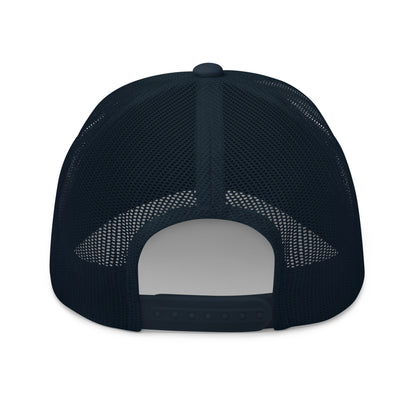 God is Greater than the Highs and Lows Embroidered Mesh Trucker Hat Navy