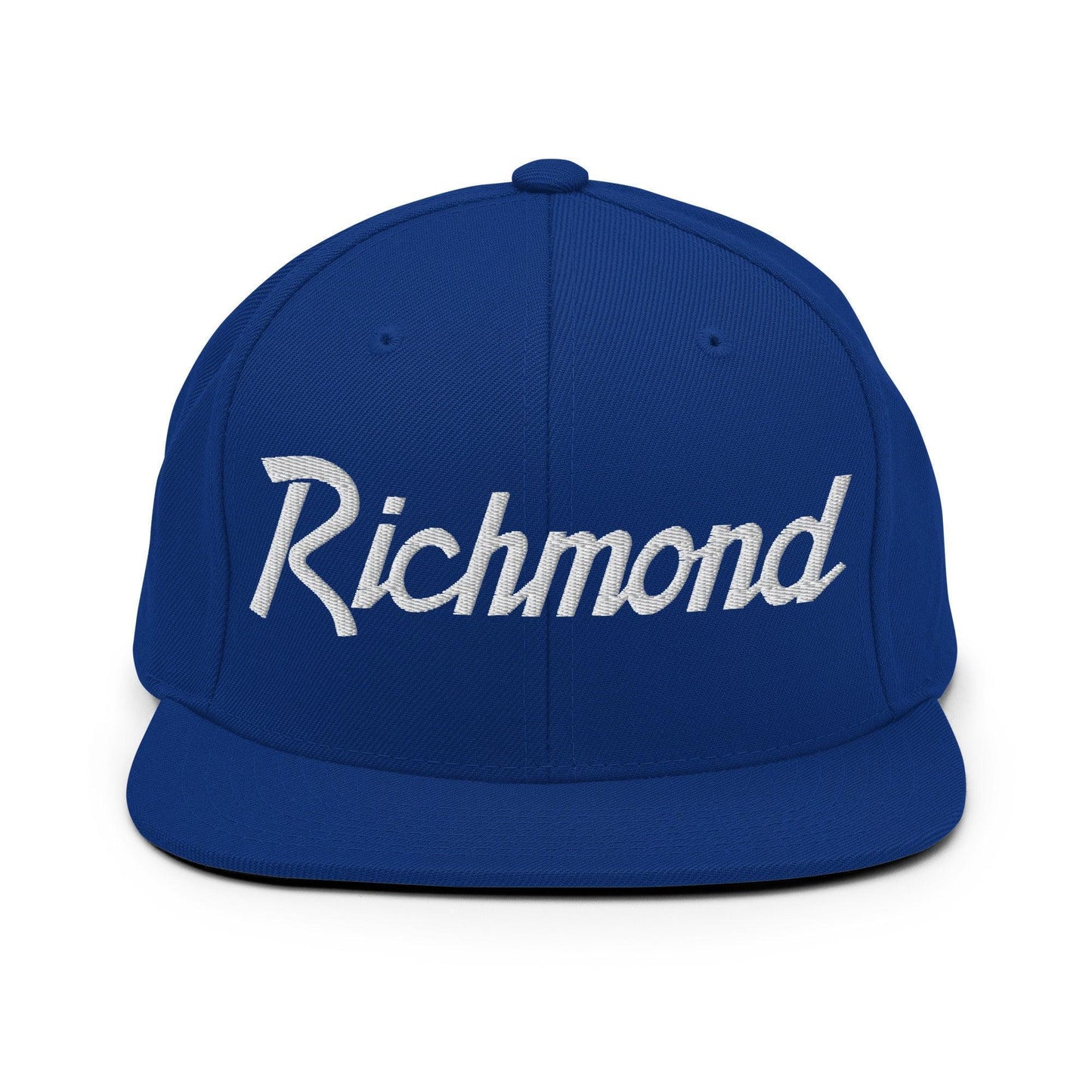 Richmond Script Snapback Hat Royal Blue