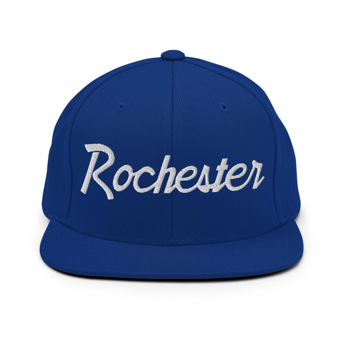 Rochester Script Snapback Hat Royal Blue