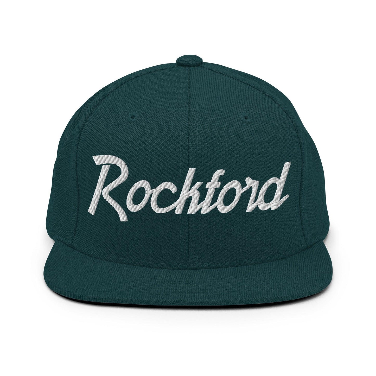 Rockford Script Snapback Hat Spruce