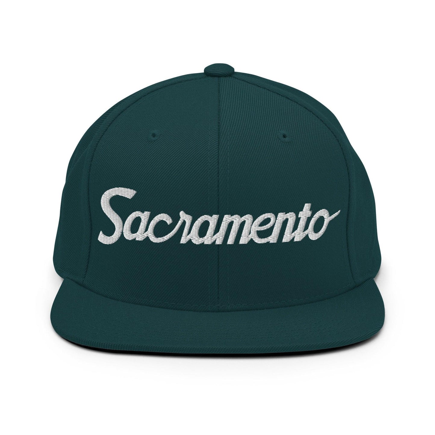 Sacramento Script Snapback Hat Spruce