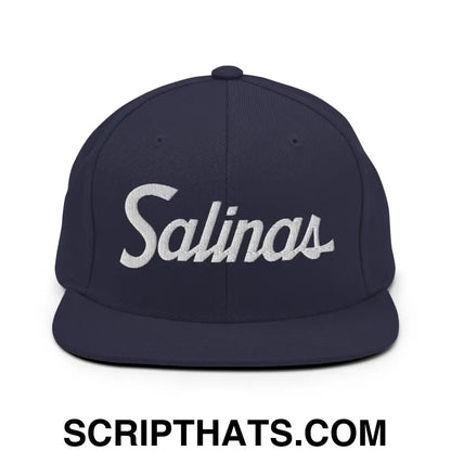 Salinas Script Snapback Hat Navy