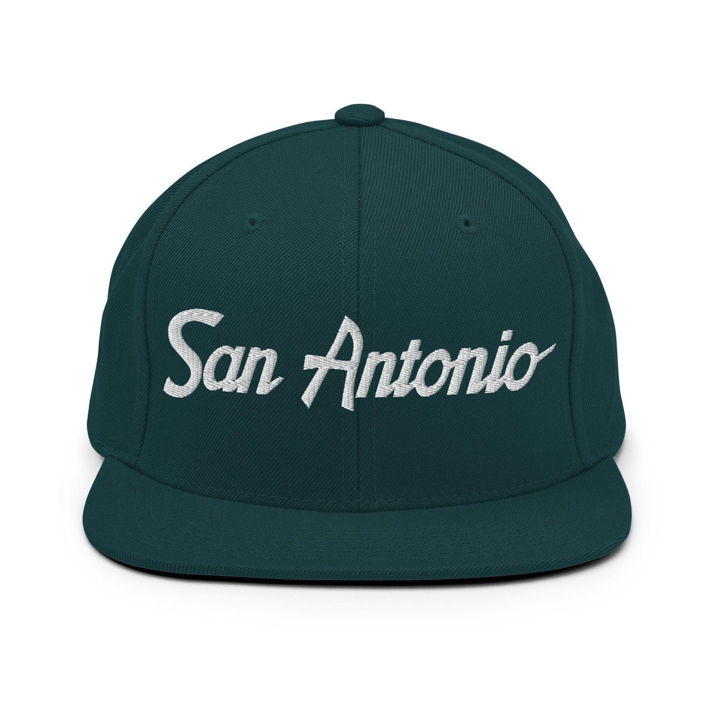 San Antonio Script Snapback Hat Spruce