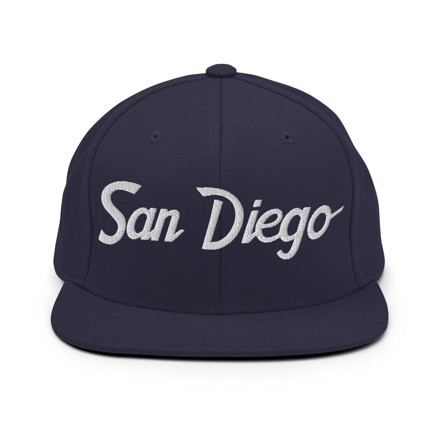 San Diego Script Snapback Hat Navy