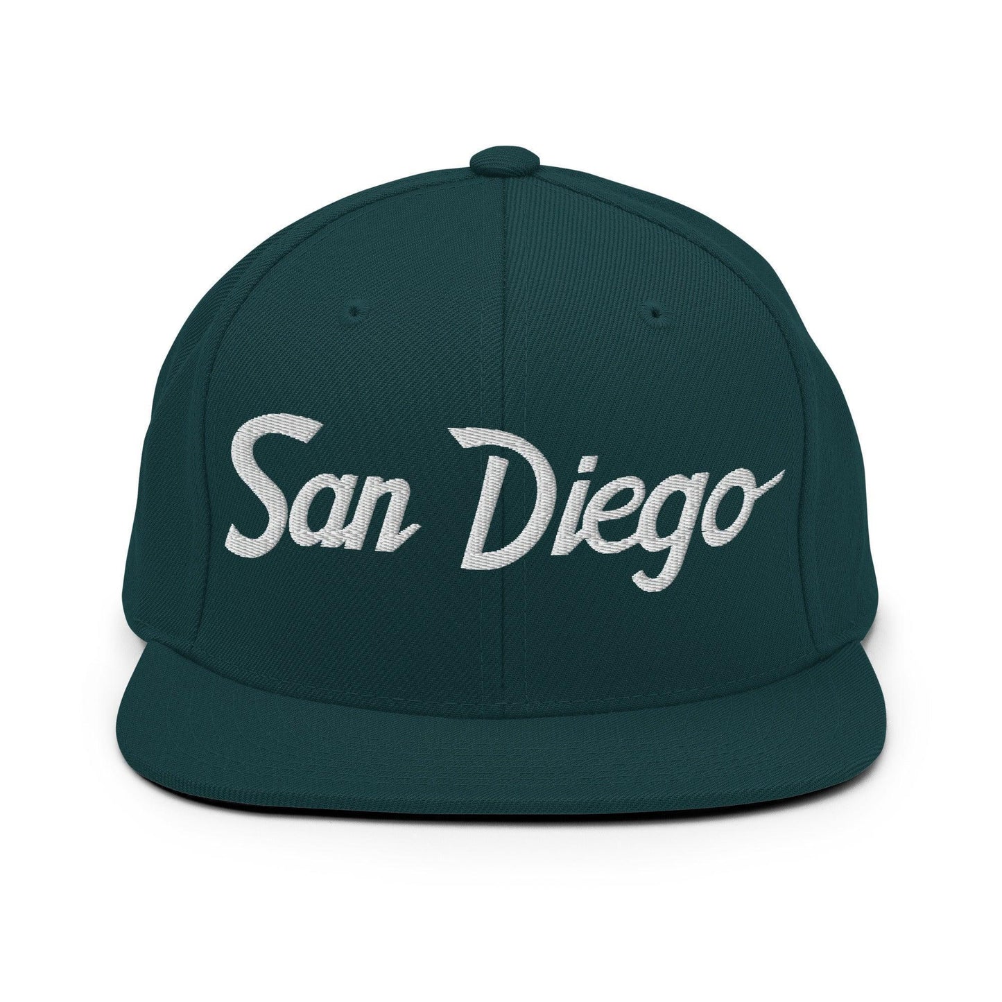 San Diego Script Snapback Hat Spruce