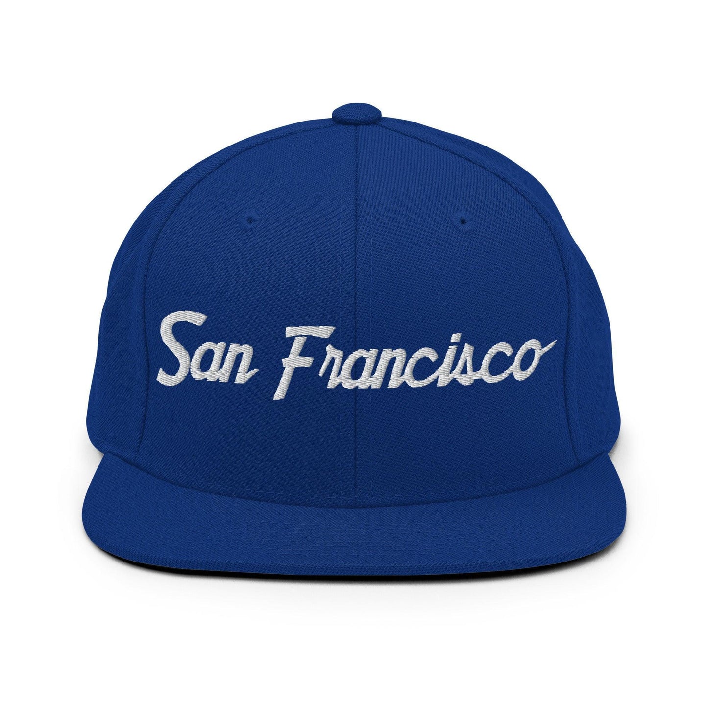 San Francisco Script Snapback Hat Royal Blue