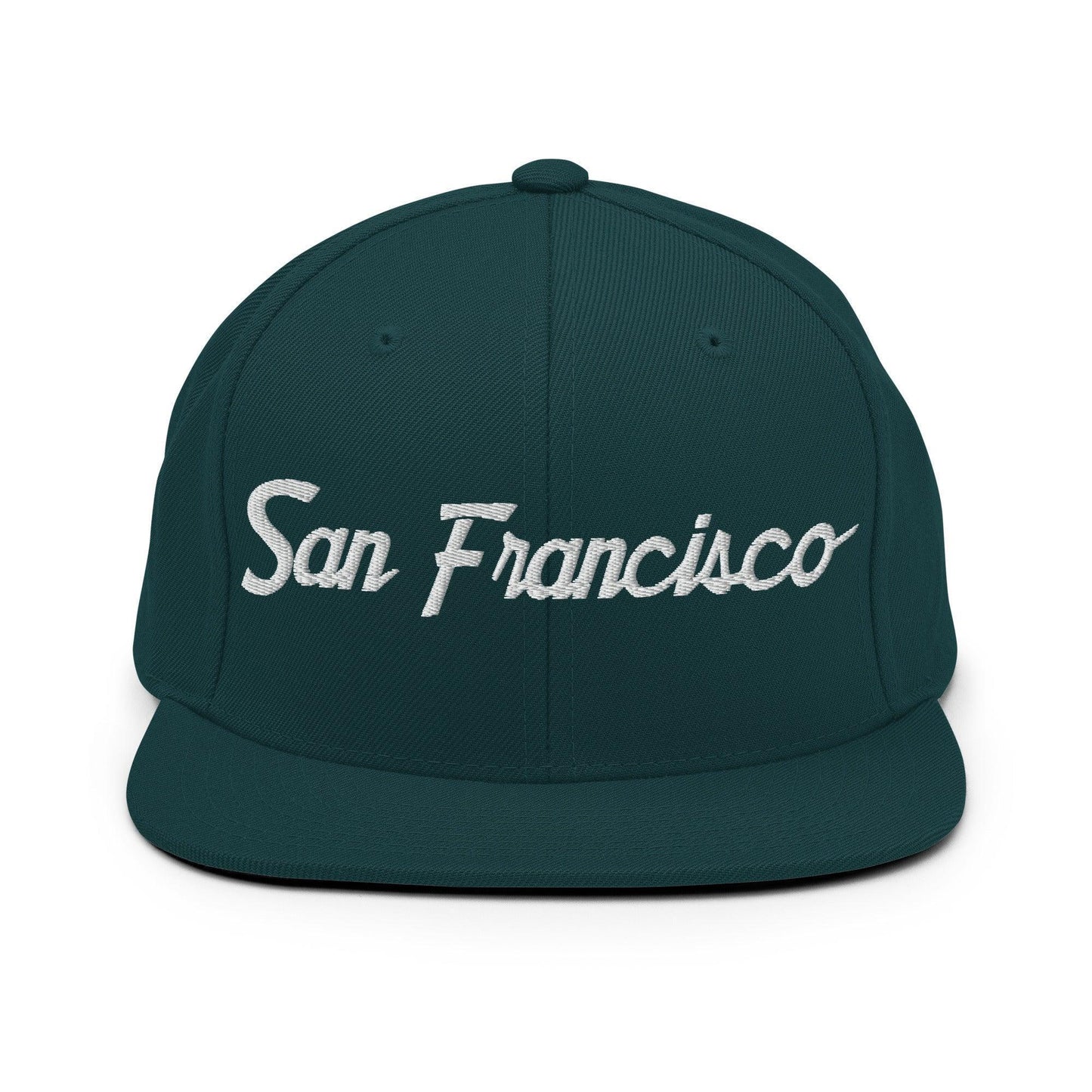 San Francisco Script Snapback Hat Spruce