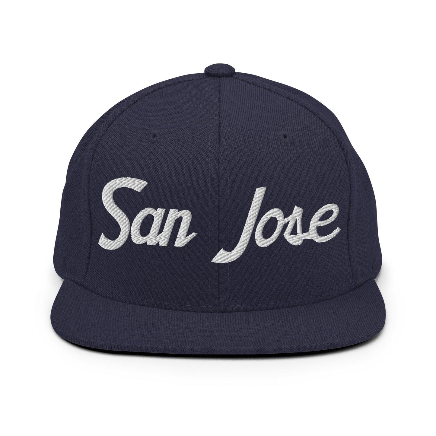 San Jose Script Snapback Hat Navy