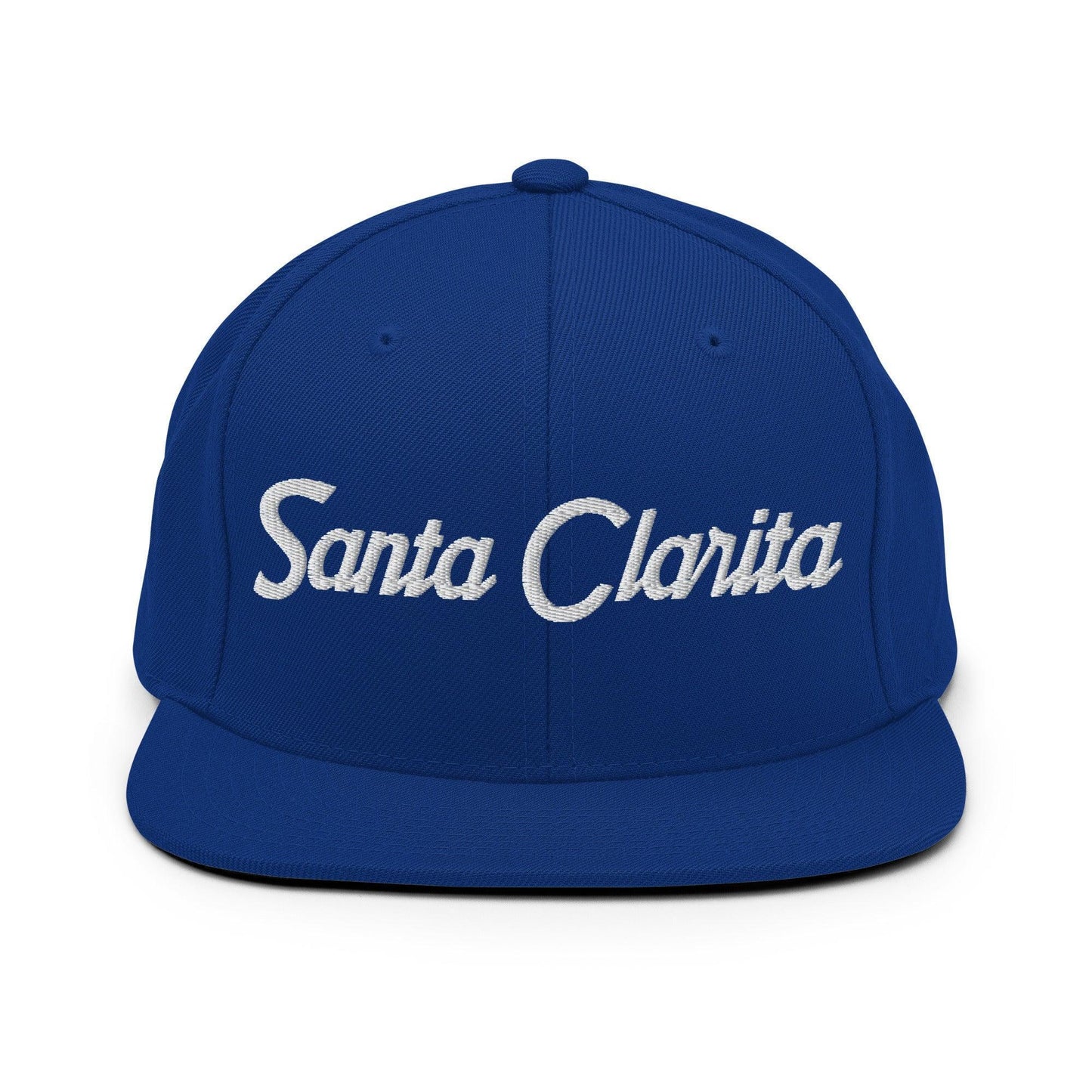 Santa Clarita Script Snapback Hat Royal Blue