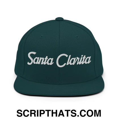 Santa Clarita Script Snapback Hat Spruce