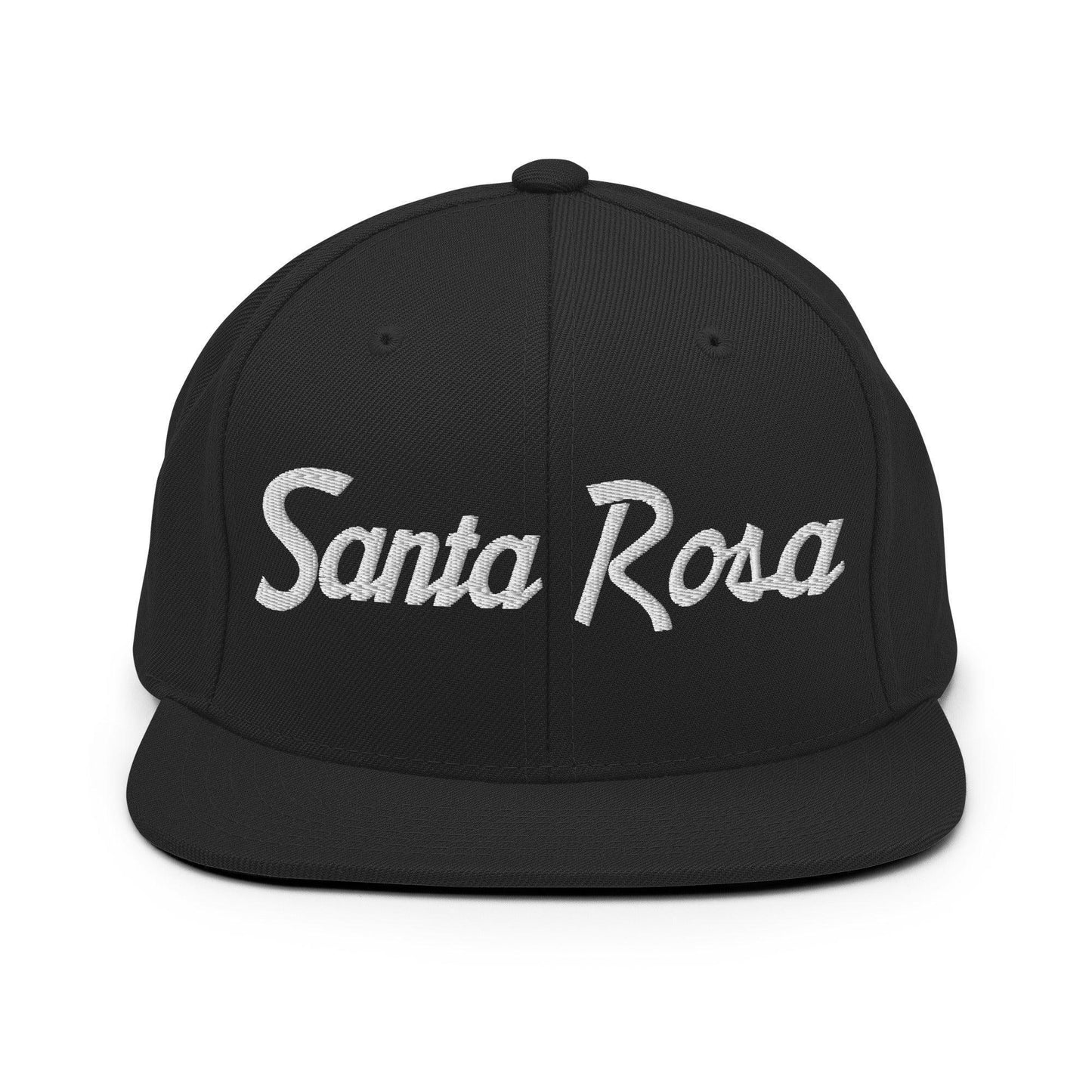 Santa Rosa Script Snapback Hat Black