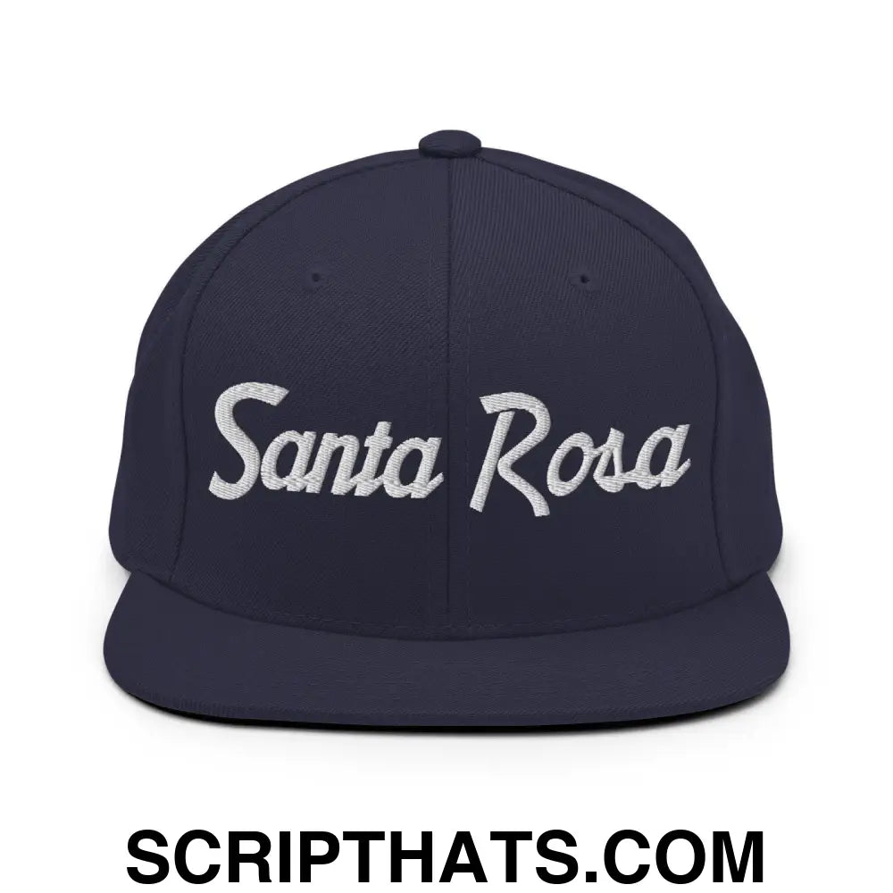 Santa Rosa Script Snapback Hat Navy