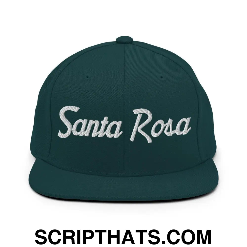 Santa Rosa Script Snapback Hat Spruce