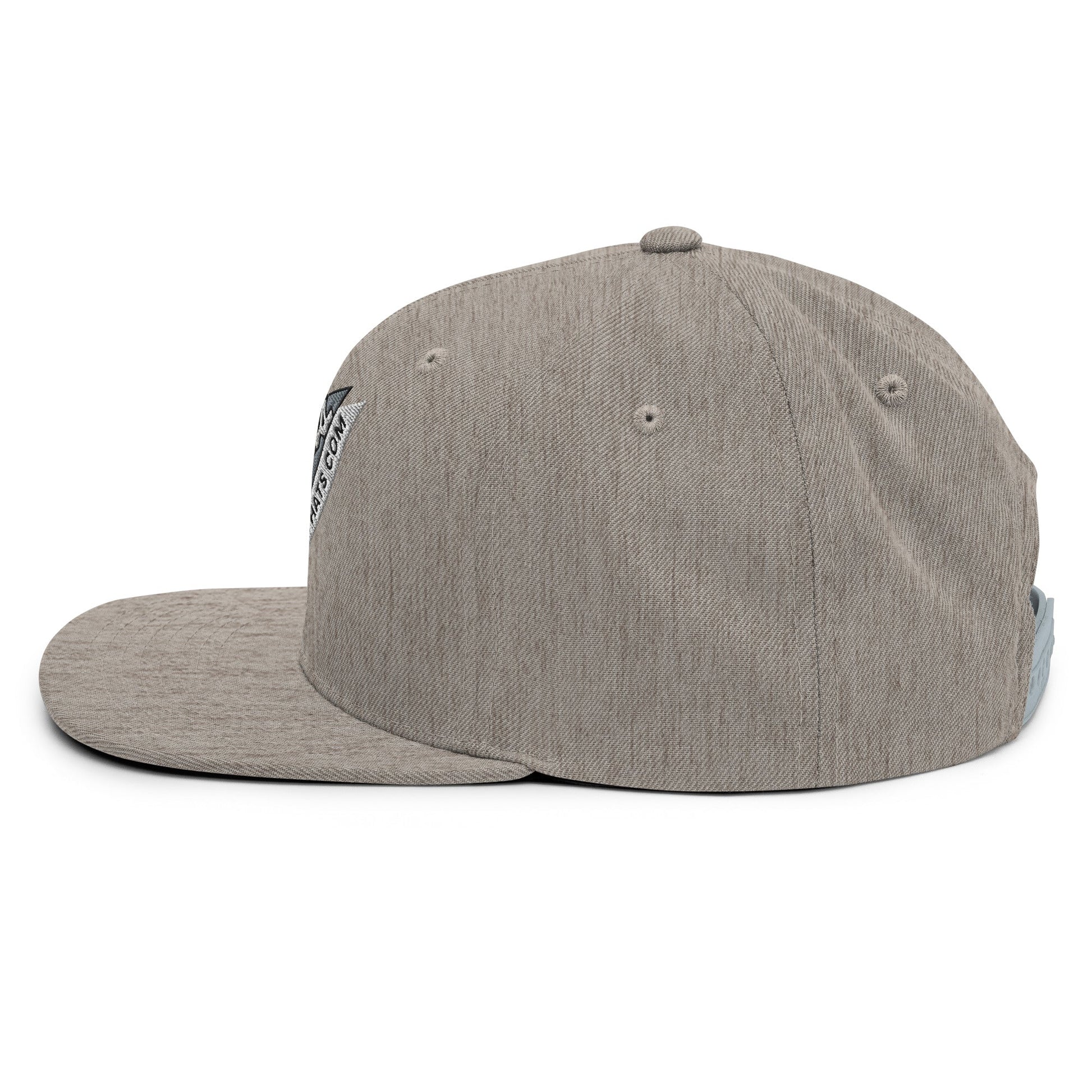 Script Hats 90's Sports Triangle Snapback Hat Heather Grey