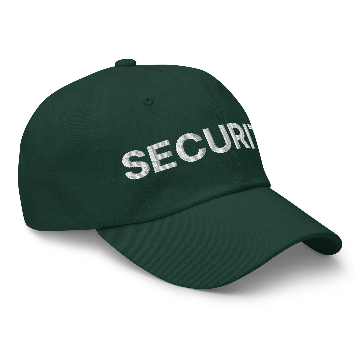 Security Uniform Work Embroidered Dad Hat Spruce