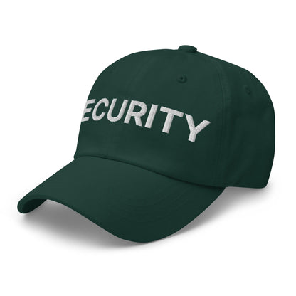 Security Uniform Work Embroidered Dad Hat Spruce