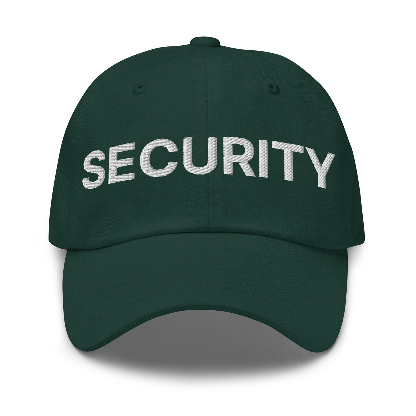 Security Uniform Work Embroidered Dad Hat Spruce