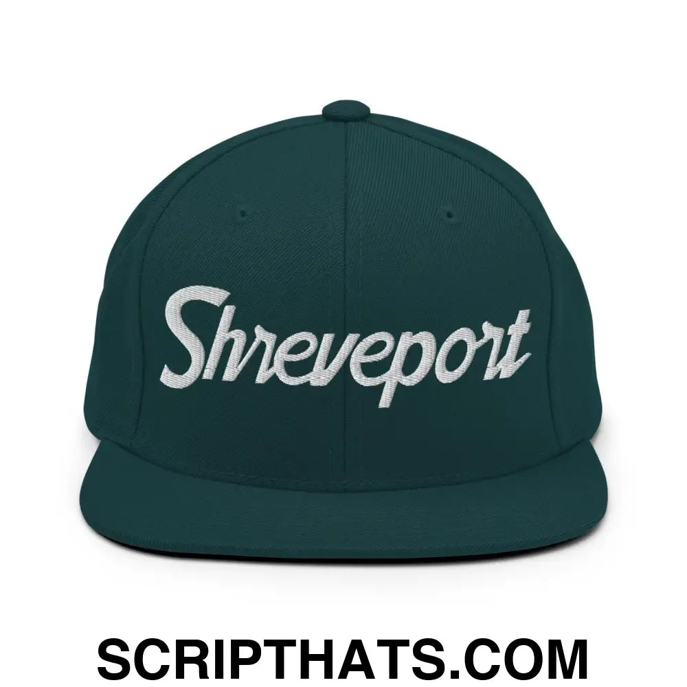 Shreveport Script Snapback Hat Spruce