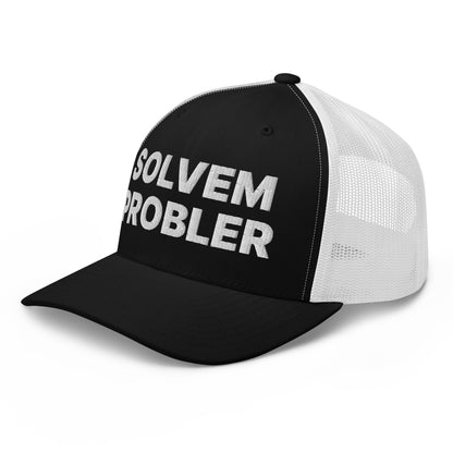 Solvem Probler Retro Trucker Hat Black White