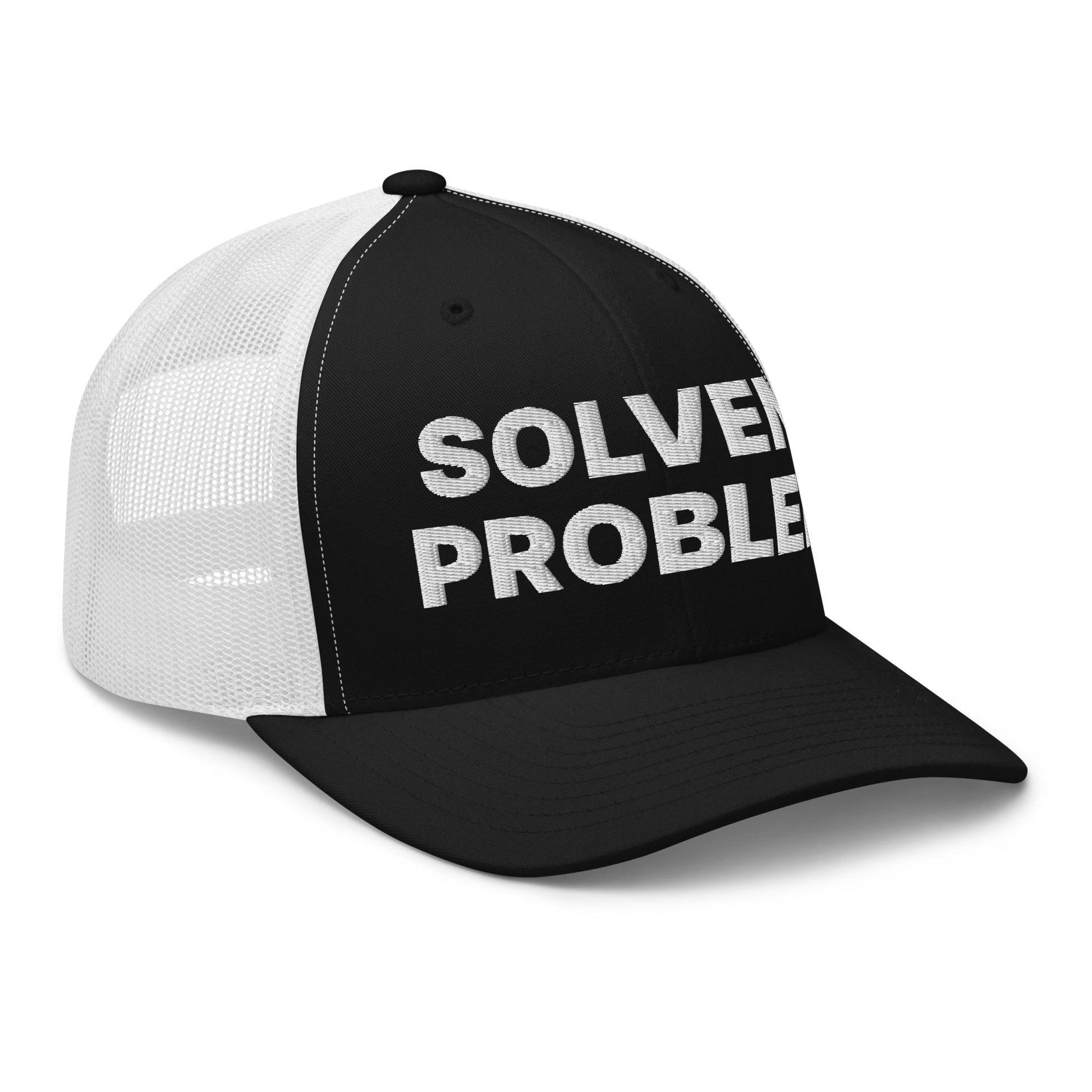 Solvem Probler Retro Trucker Hat Black White