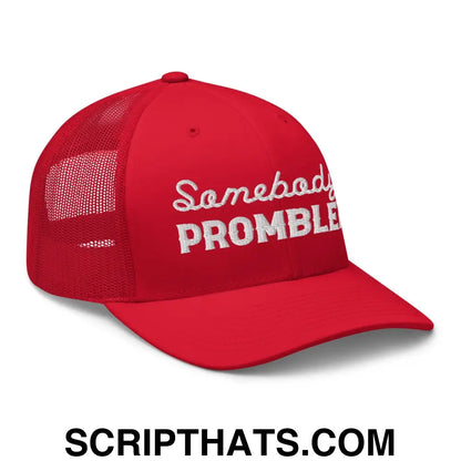 Somebody's Problem Retro Trucker Hat Red